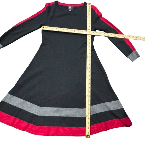 EUC Vince Camuto Dress Charcoal Grey and Hot Pink XS - Picture 6 of 8